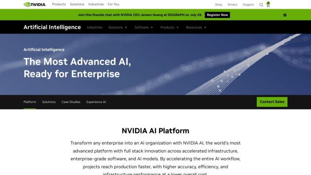 NVIDIA AI Platform screenshot thumbnail