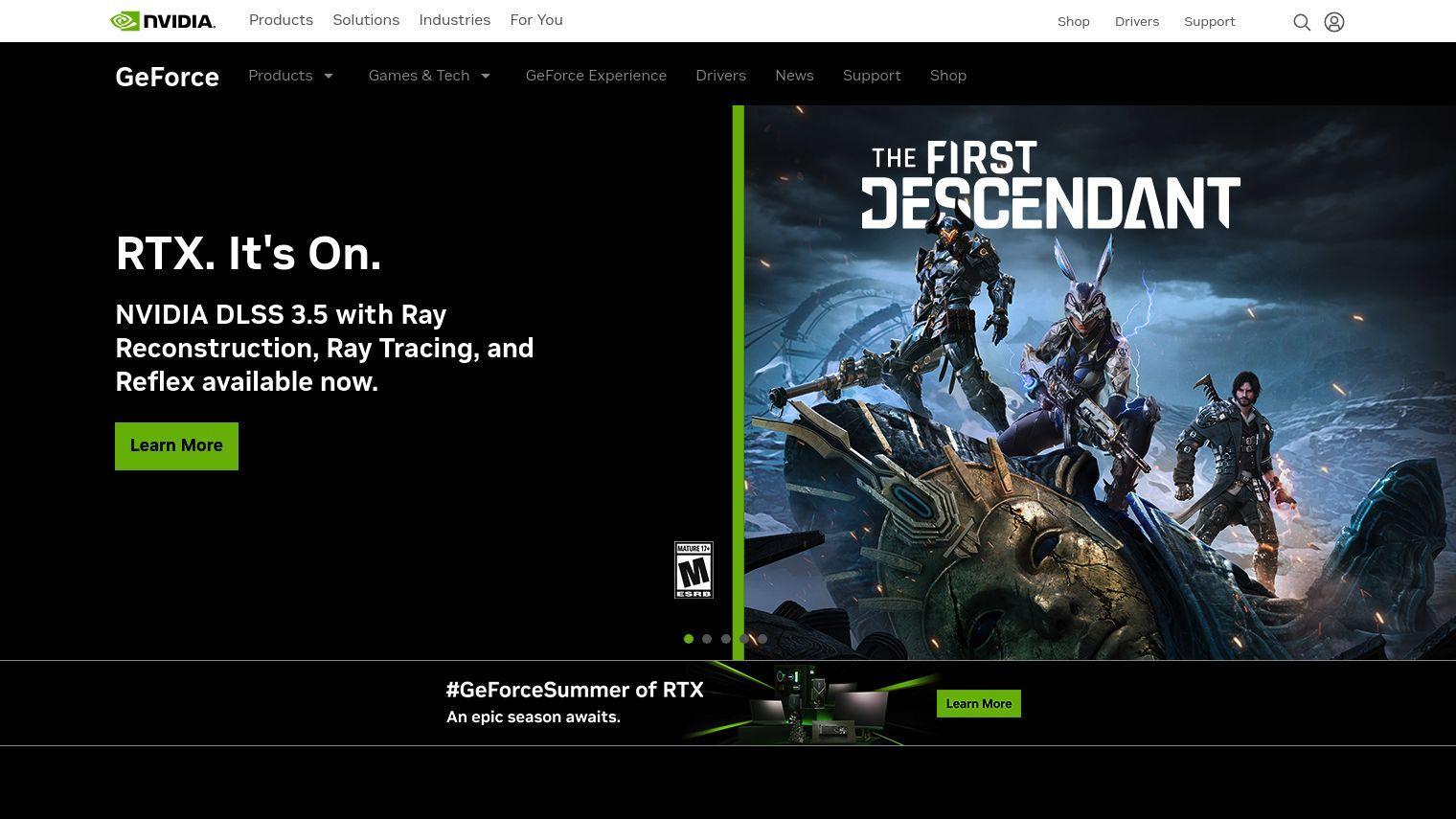 NVIDIA GeForce screenshot thumbnail