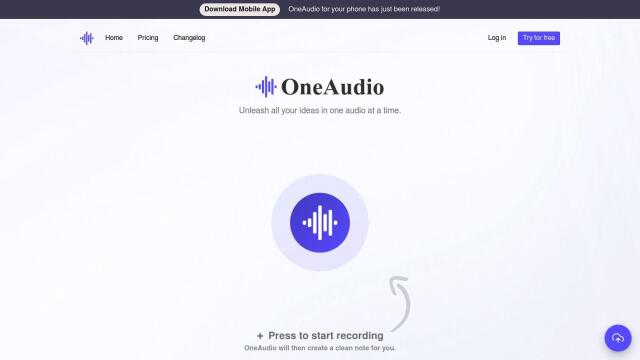 OneAudio screenshot thumbnail