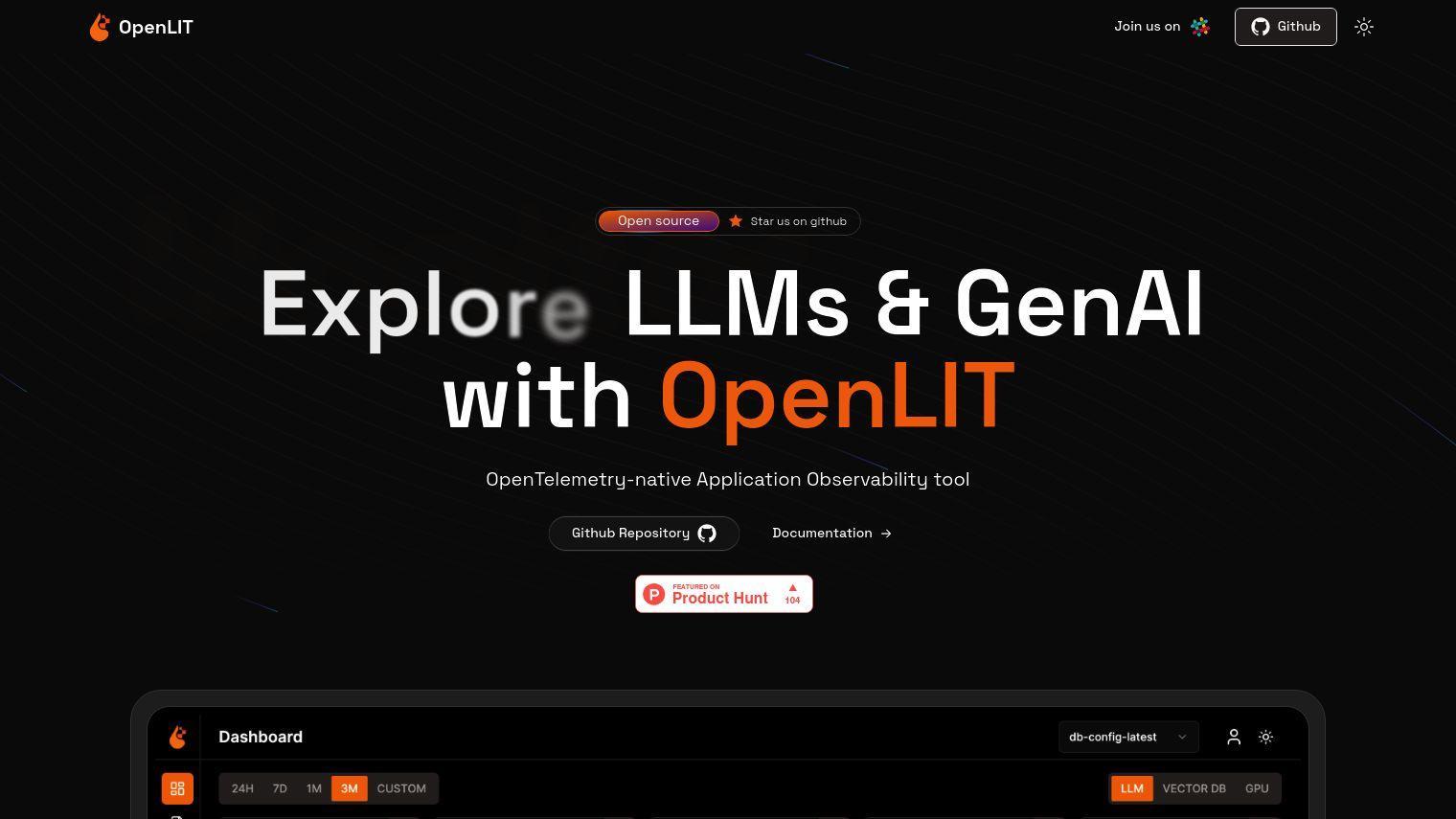 OpenLIT screenshot thumbnail