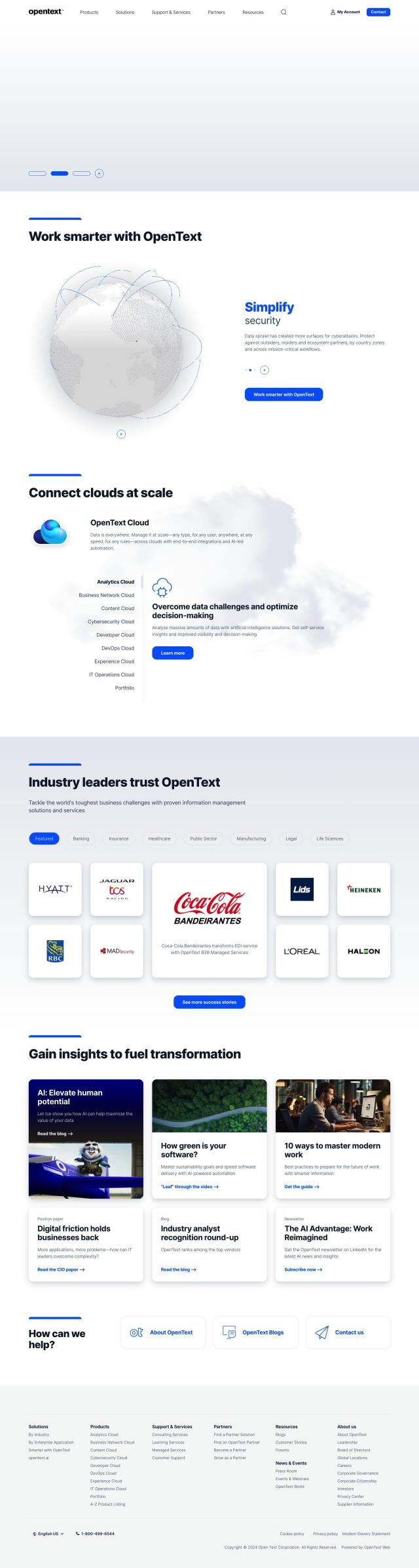 OpenText full screenshot