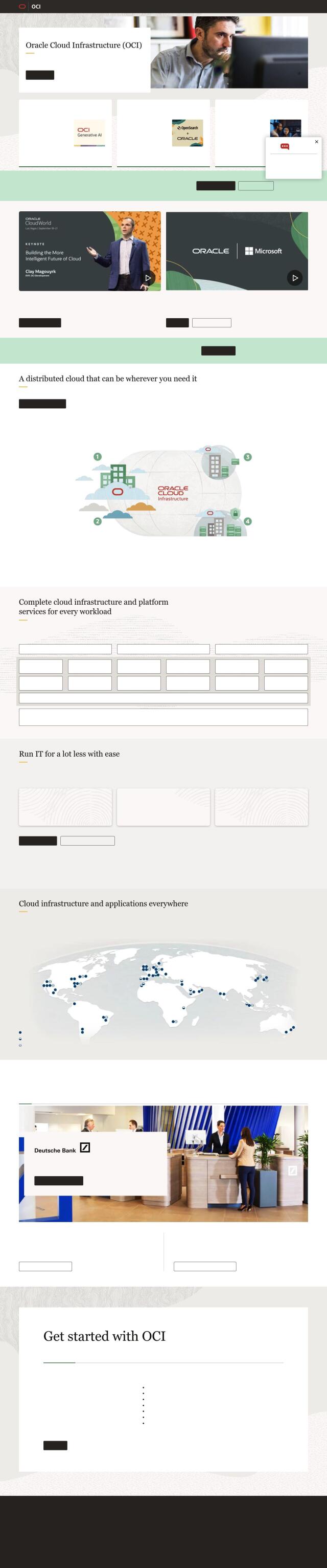 Oracle Cloud Infrastructure full screenshot