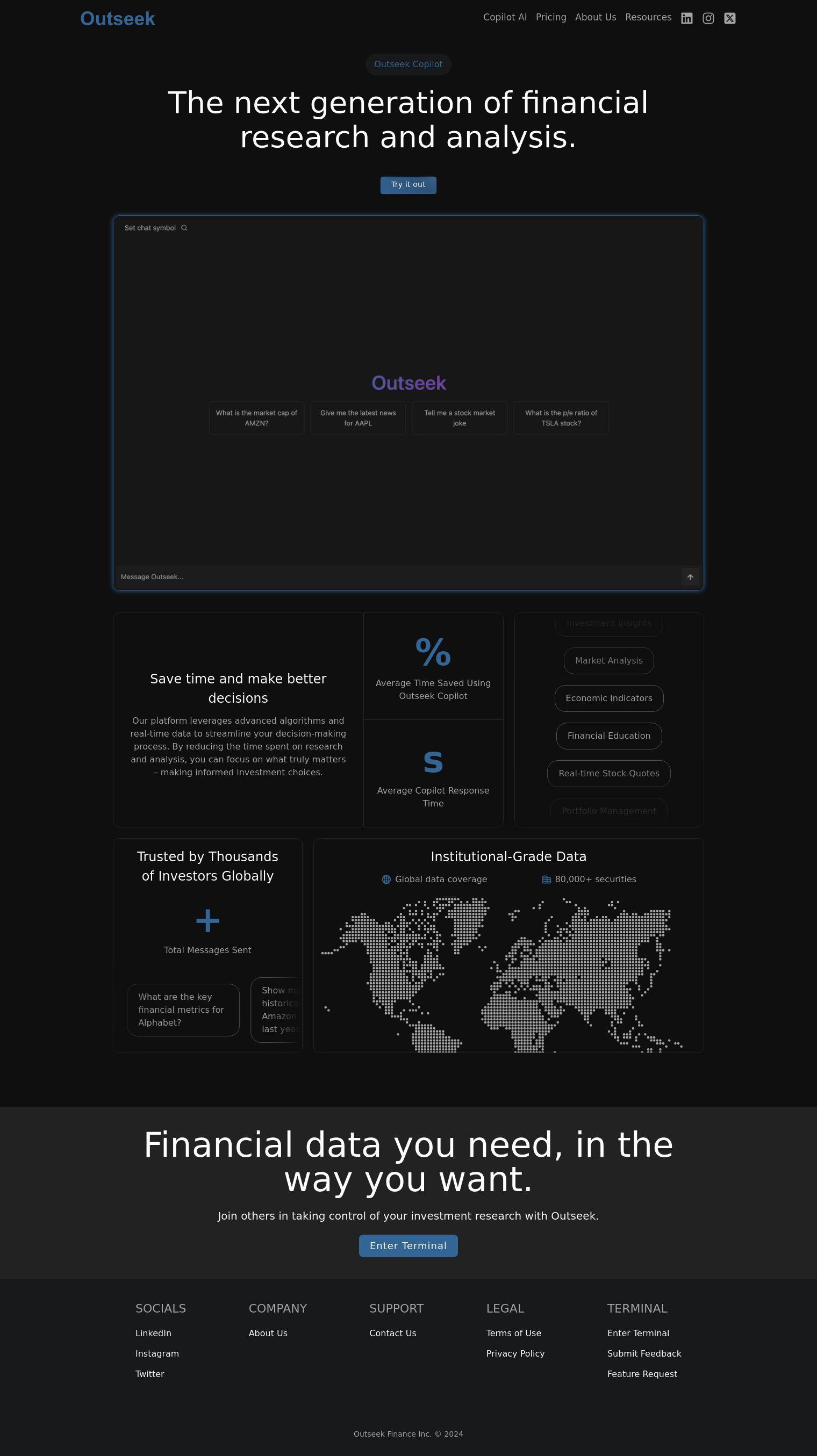 Outseek Copilot full screenshot