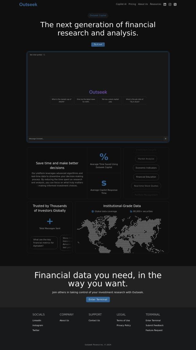 Outseek Copilot full screenshot