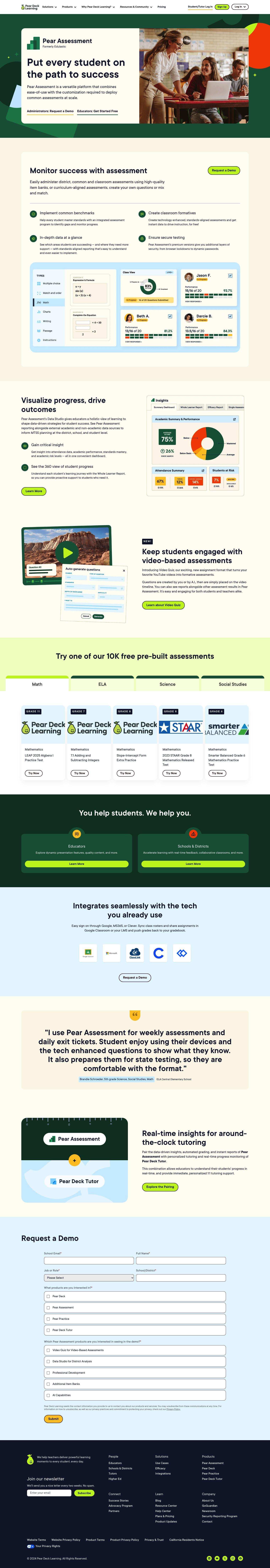 Pear Deck Learning full screenshot