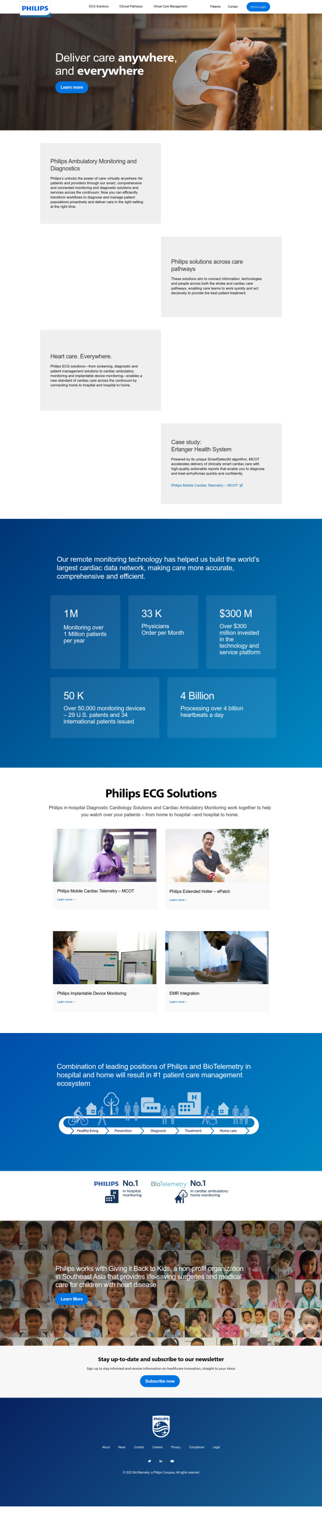 Philips Mobile Cardiac Telemetry — MCOT full screenshot