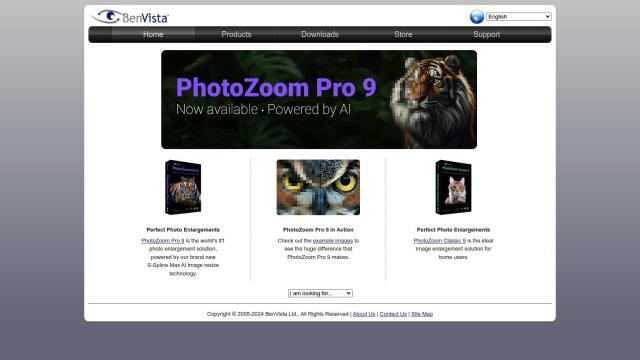 PhotoZoom Pro 9 full screenshot