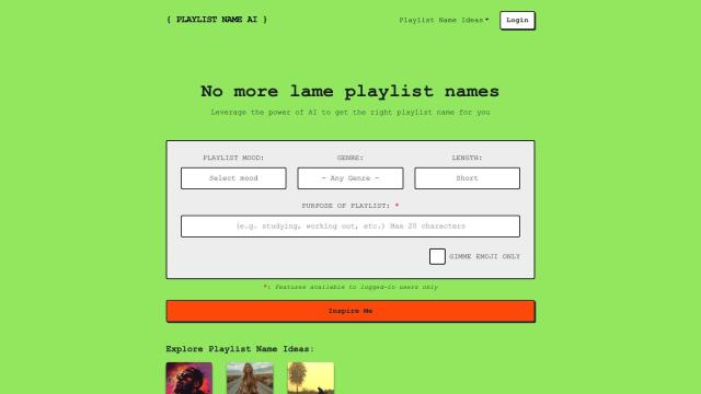 PlaylistName AI screenshot thumbnail