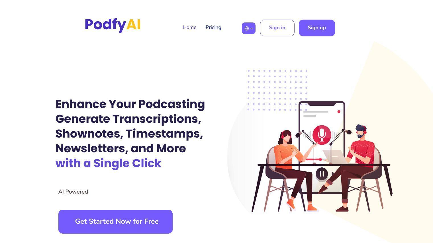 Podfy AI screenshot thumbnail