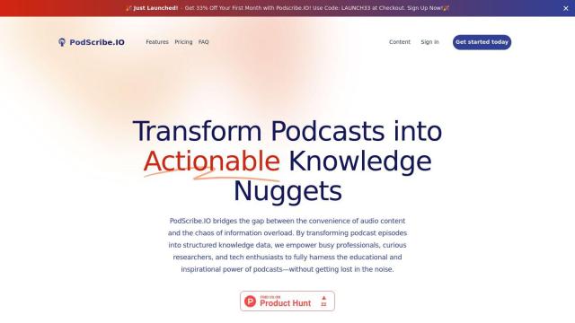 PodScribe.IO screenshot thumbnail