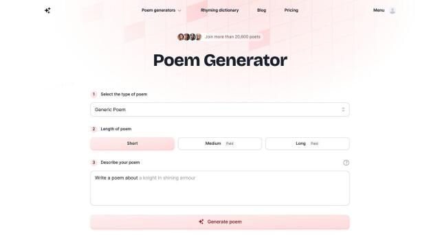 PoemGenerator screenshot thumbnail