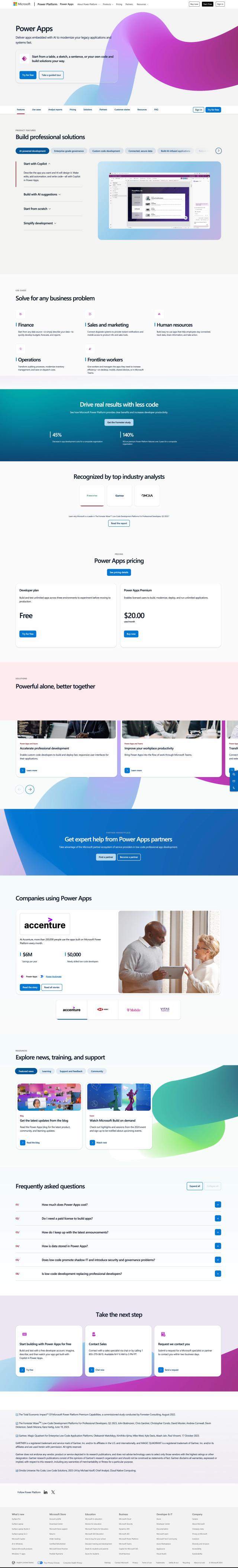 Power Apps full screenshot