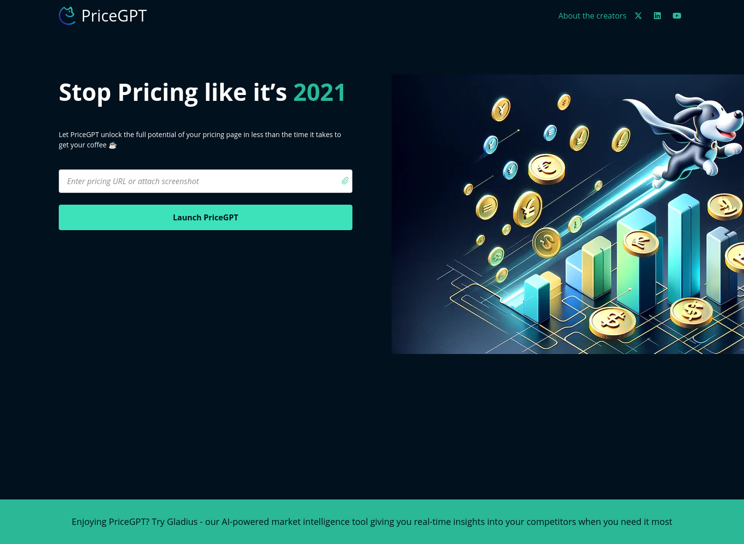 PriceGPT full screenshot