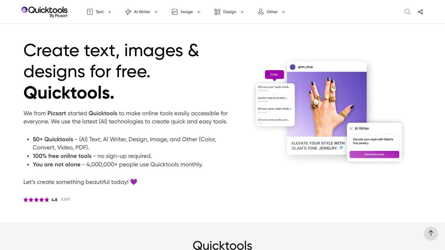 Quicktools screenshot thumbnail