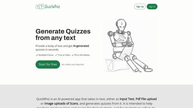 QuizWhiz screenshot thumbnail