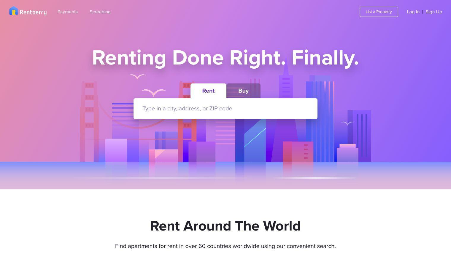 Rentberry screenshot thumbnail