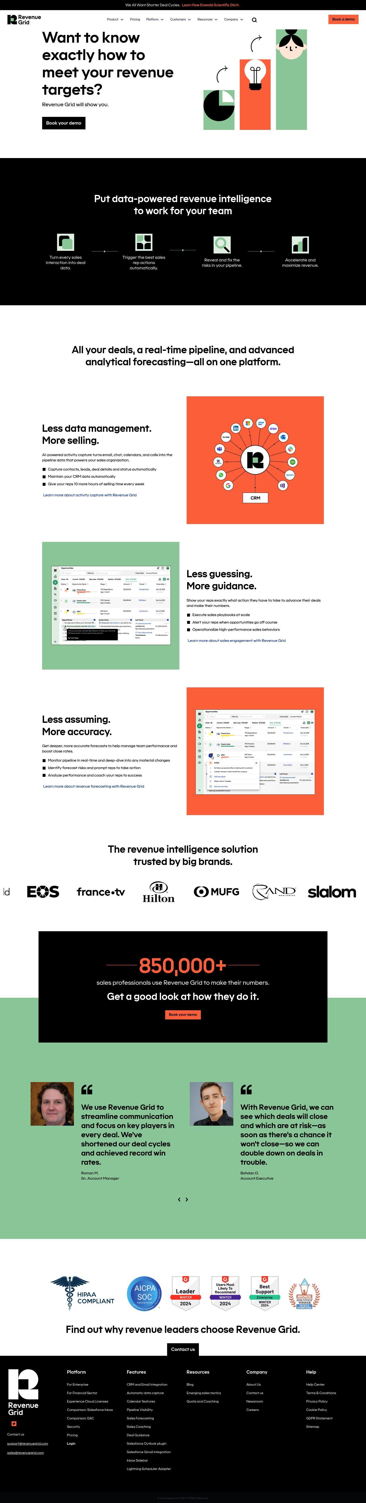 Revenue Grid full screenshot