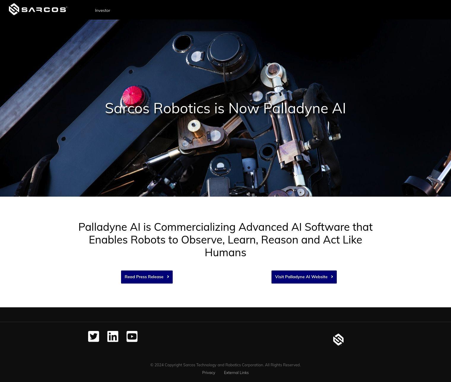 Sarcos Robotics full screenshot