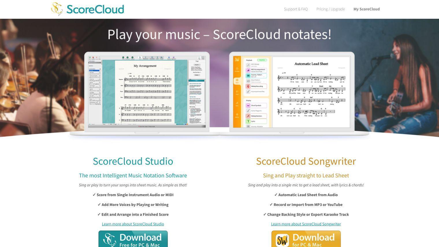 ScoreCloud screenshot thumbnail