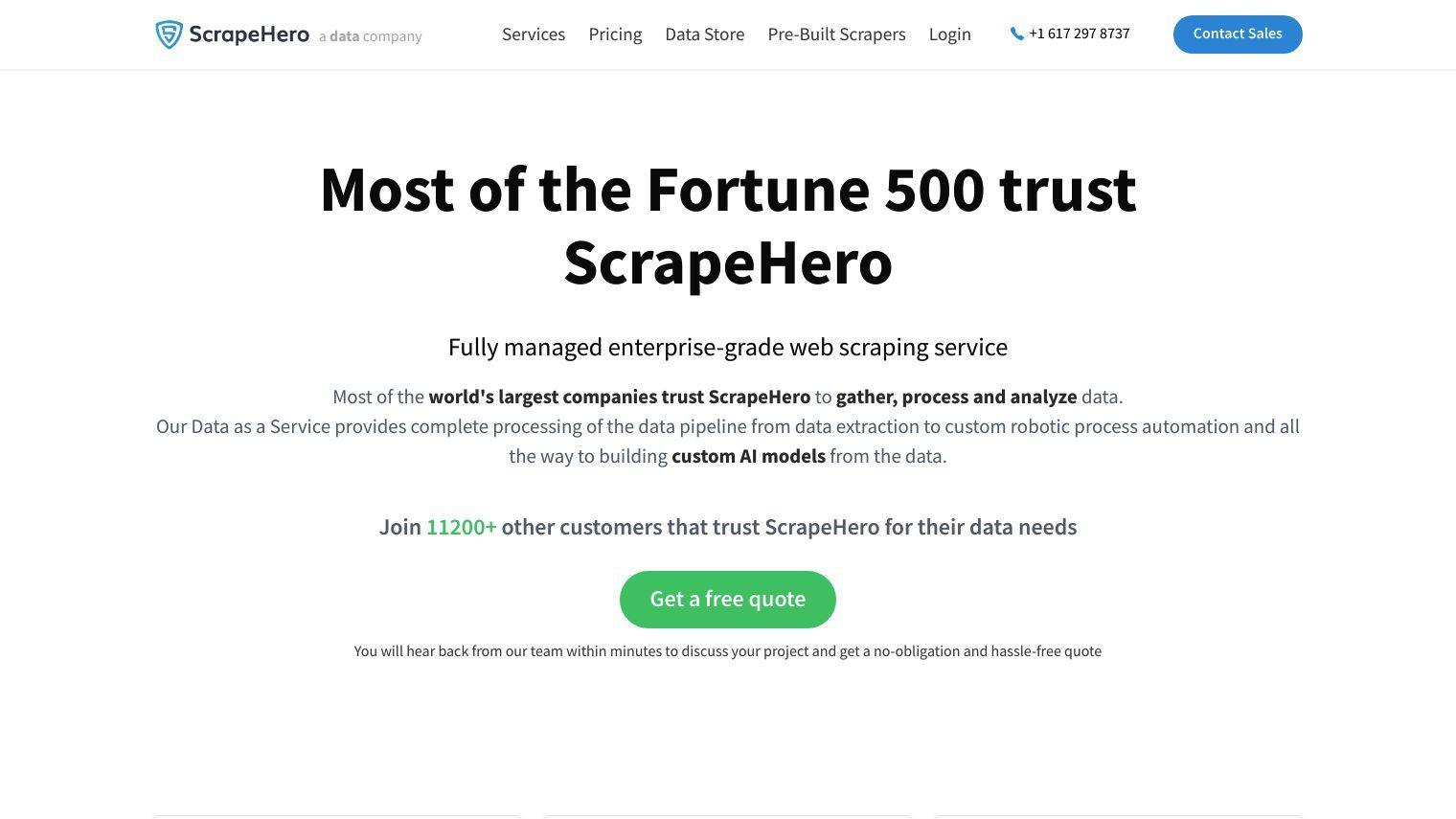 ScrapeHero screenshot thumbnail