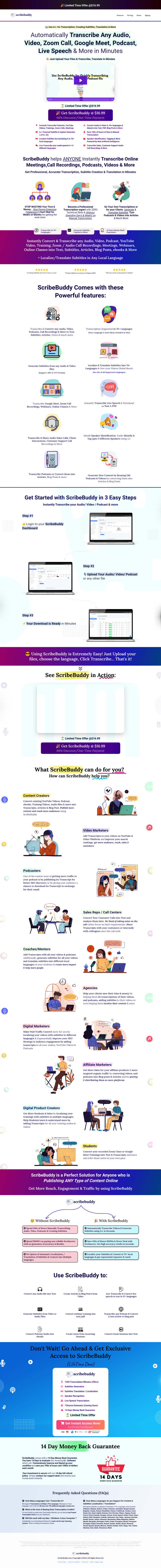 ScribeBuddy full screenshot