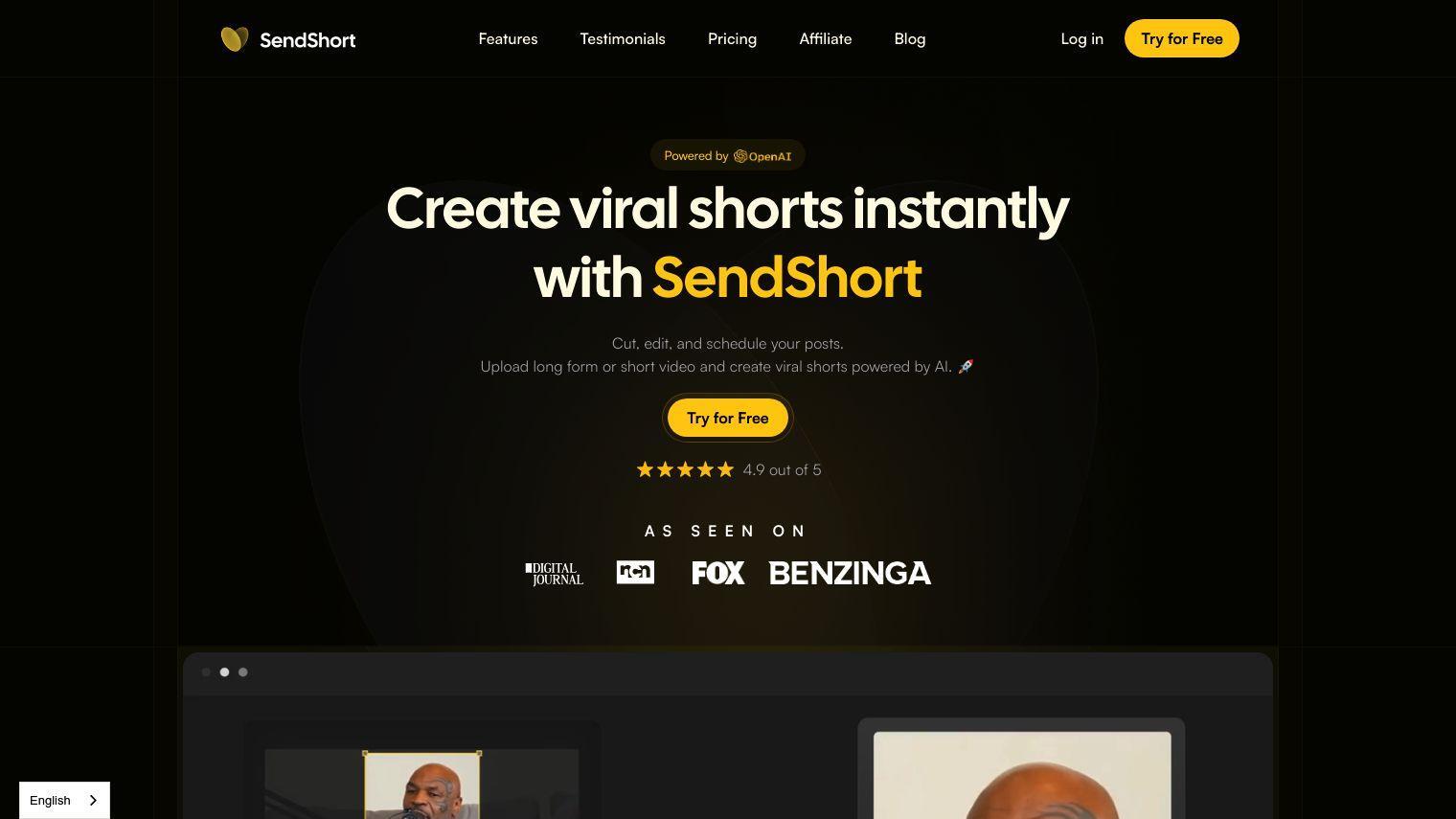 SendShort screenshot thumbnail