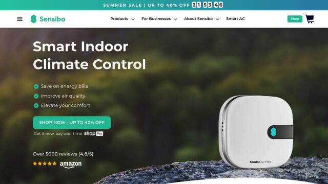 Sensibo Smart Home Climate Control screenshot thumbnail