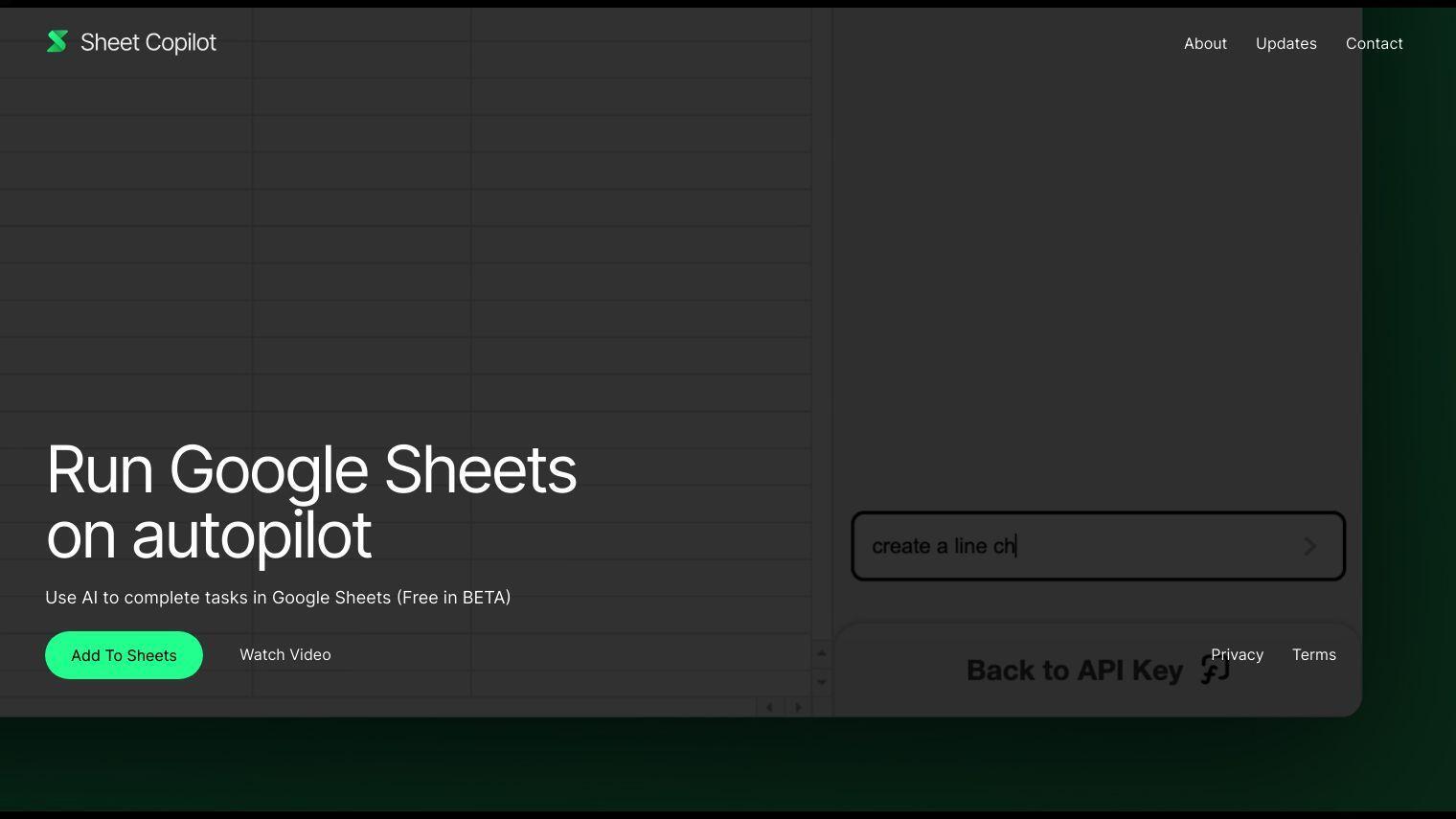 Sheet Copilot full screenshot