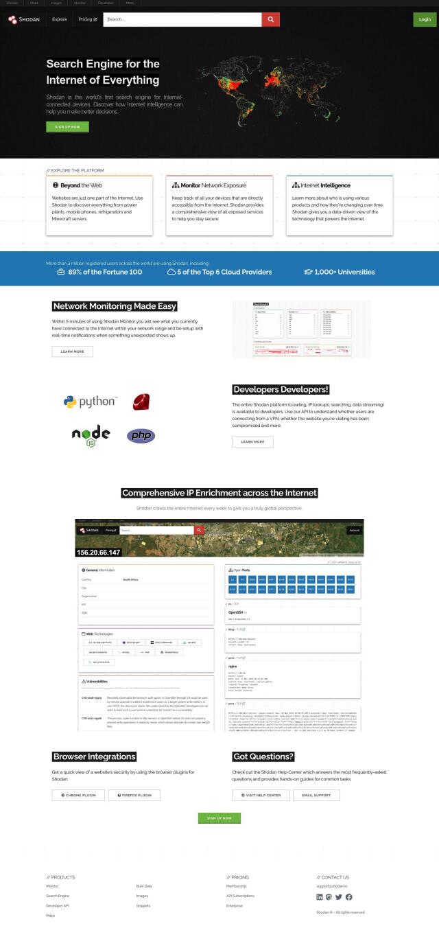 Shodan full screenshot