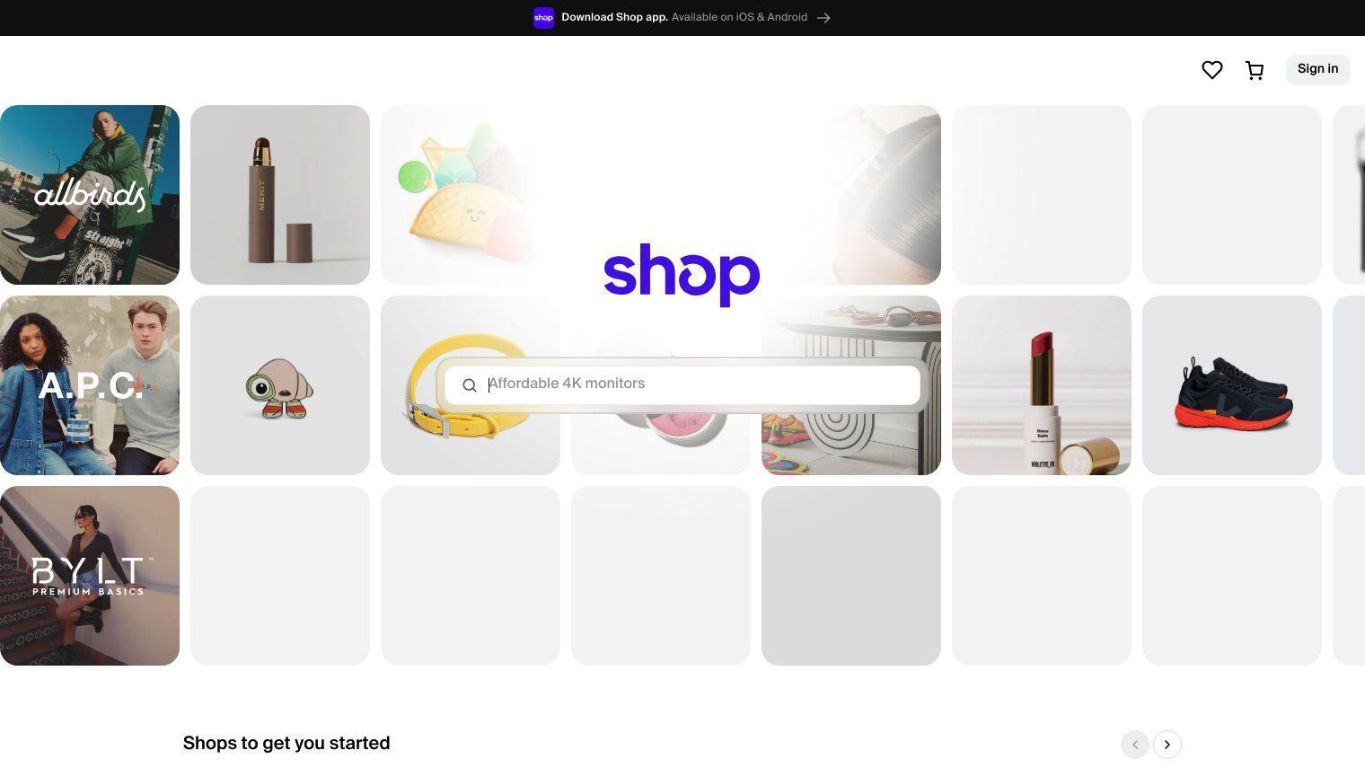 Shop screenshot thumbnail