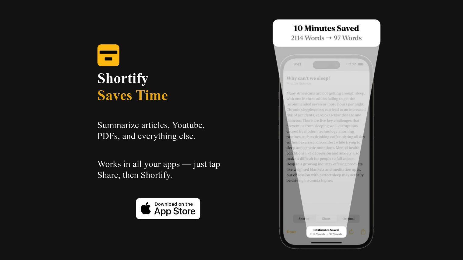 Shortify screenshot thumbnail