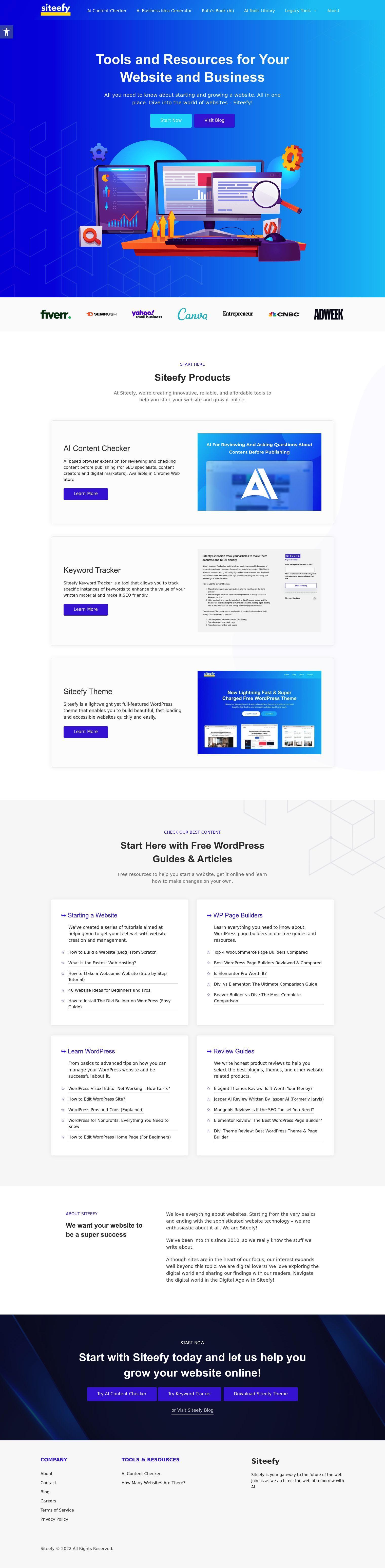 Siteefy full screenshot