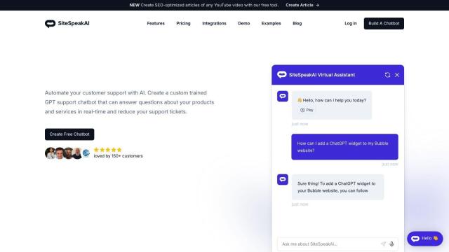 SiteSpeakAI screenshot thumbnail