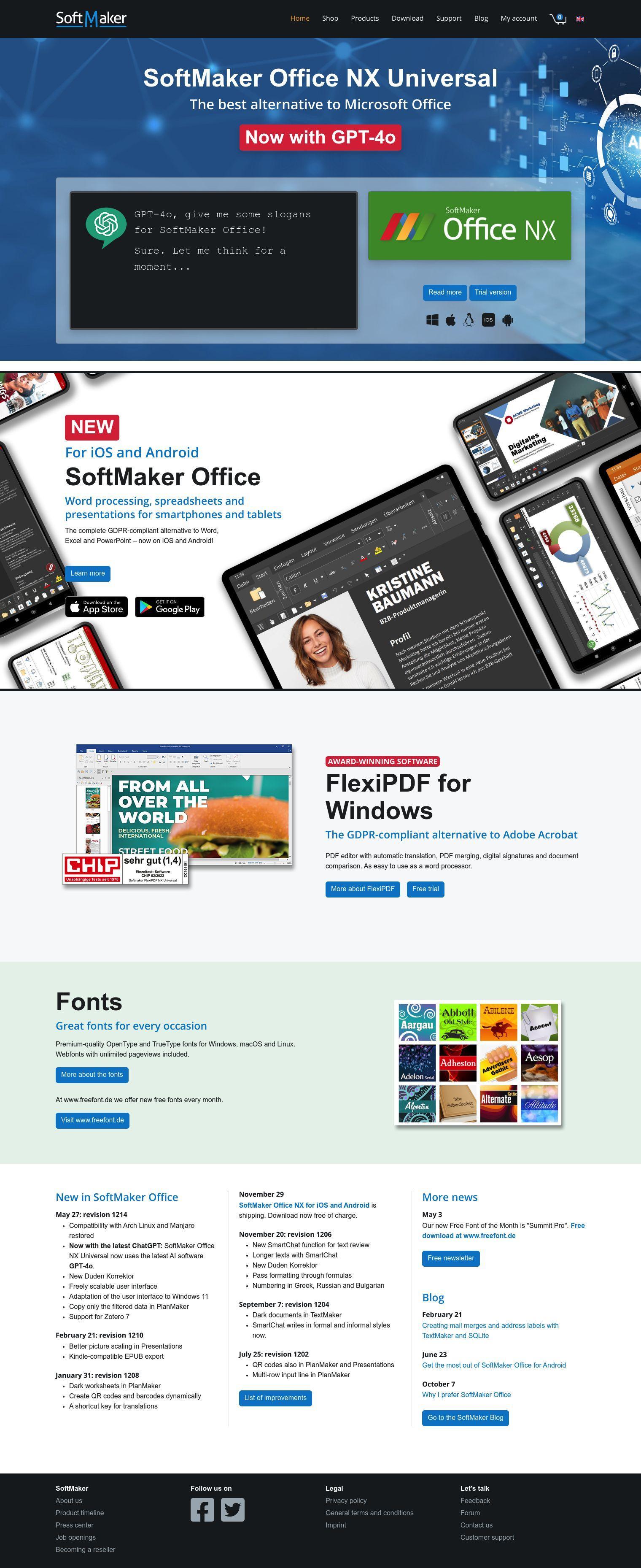 SoftMaker Office NX Universal full screenshot