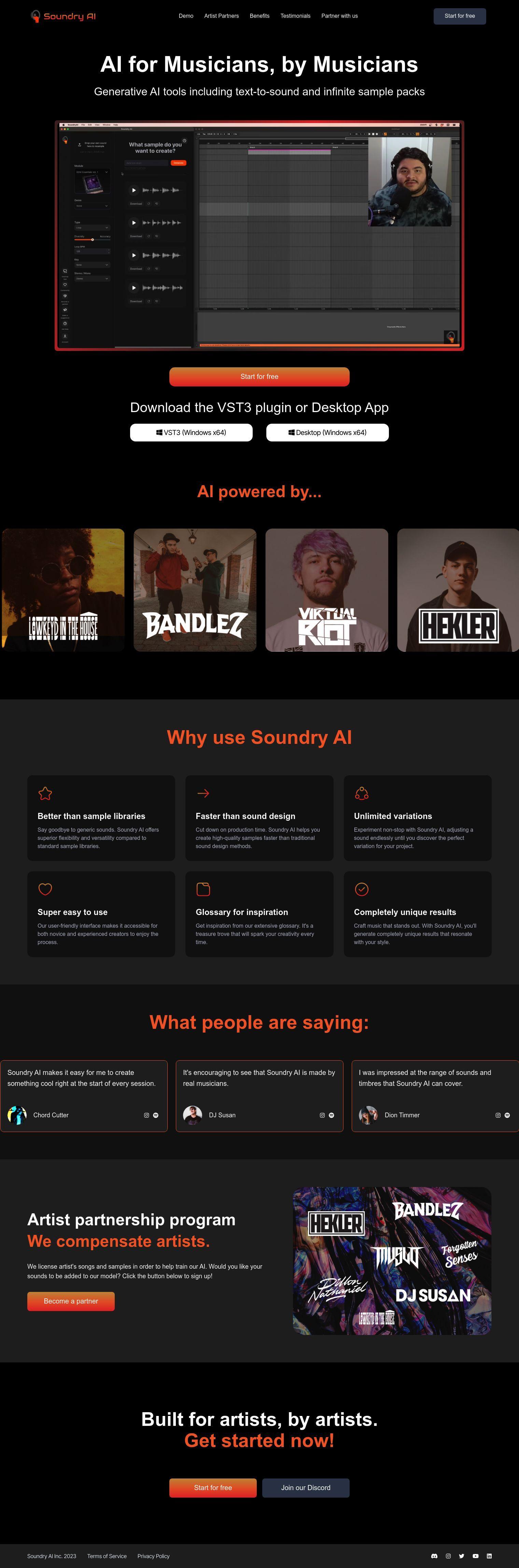 Soundry AI full screenshot