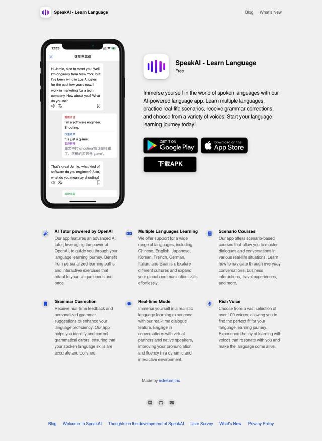 SpeakAI full screenshot