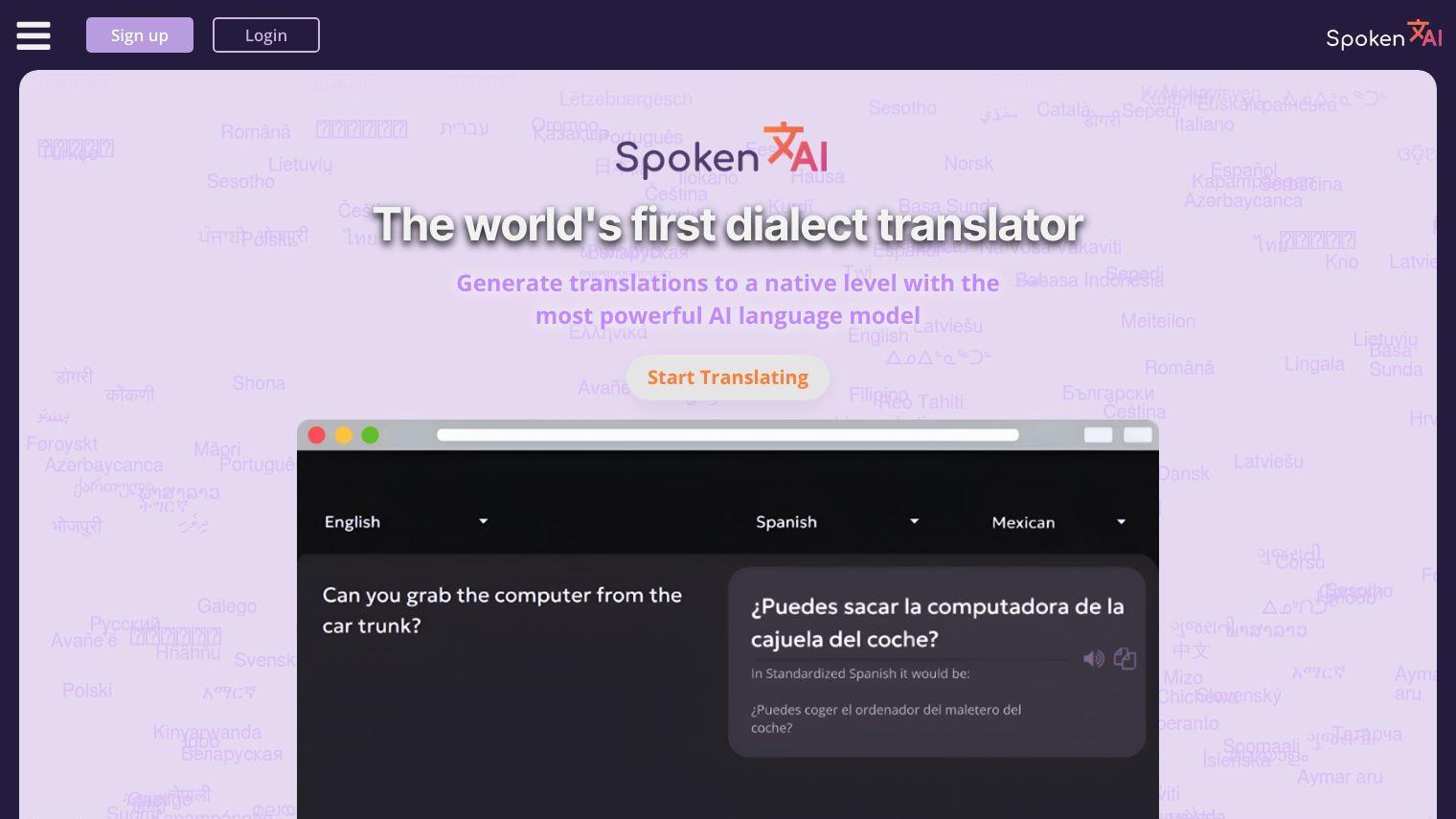 Spoken AI screenshot thumbnail