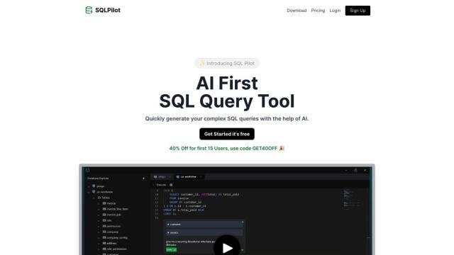 SQLPilot screenshot thumbnail