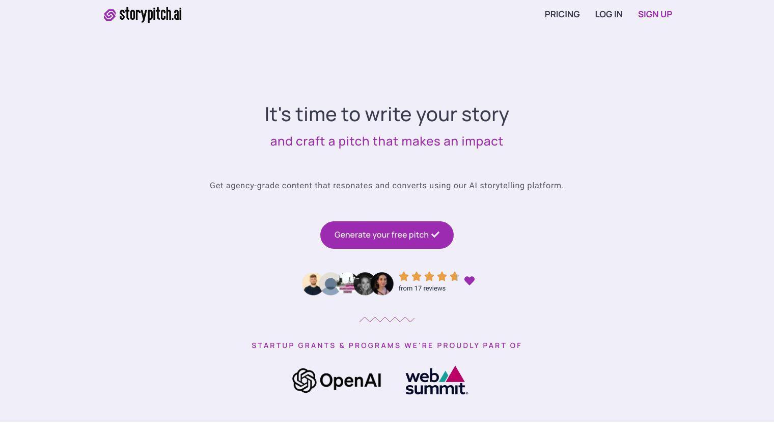 Storypitch screenshot thumbnail