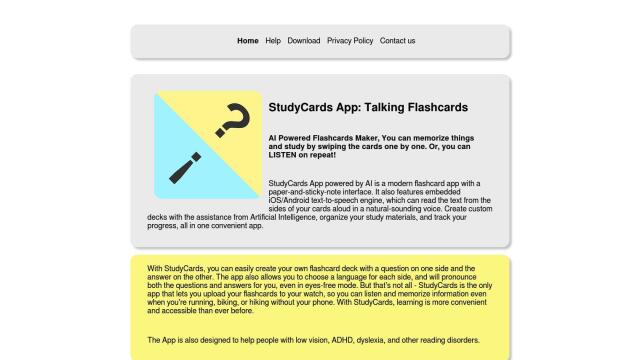 StudyCards App screenshot thumbnail