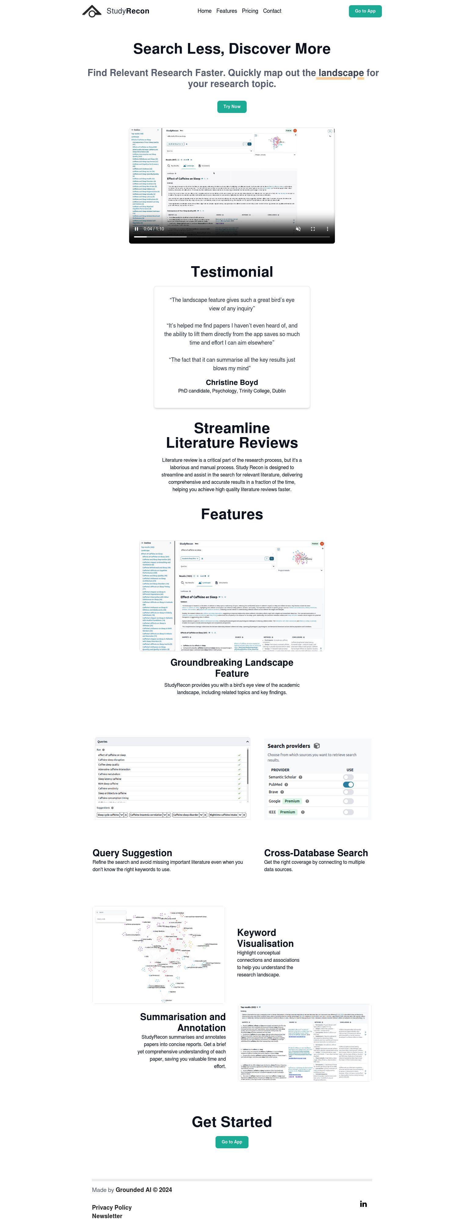 StudyRecon full screenshot