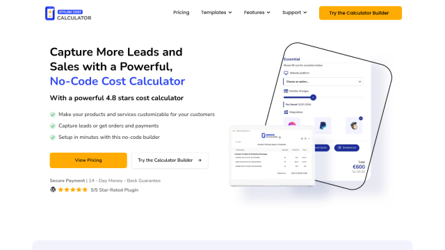 Stylish Cost Calculator screenshot thumbnail