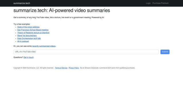 Summarize.tech screenshot thumbnail