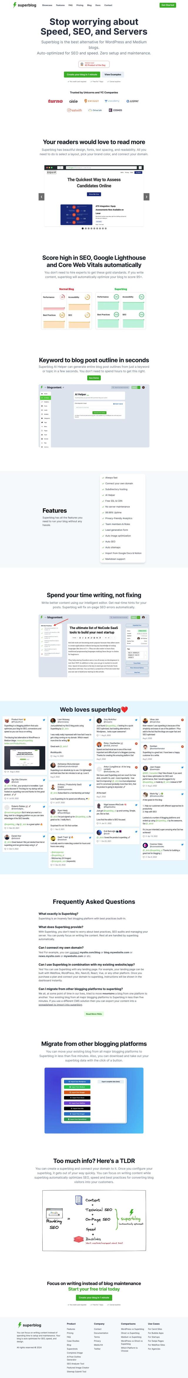 Superblog full screenshot