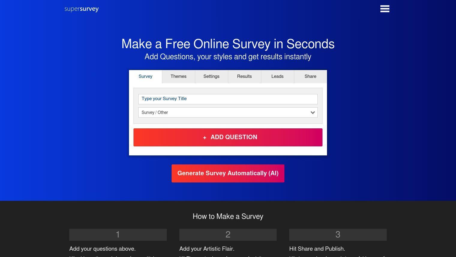 SuperSurvey screenshot thumbnail