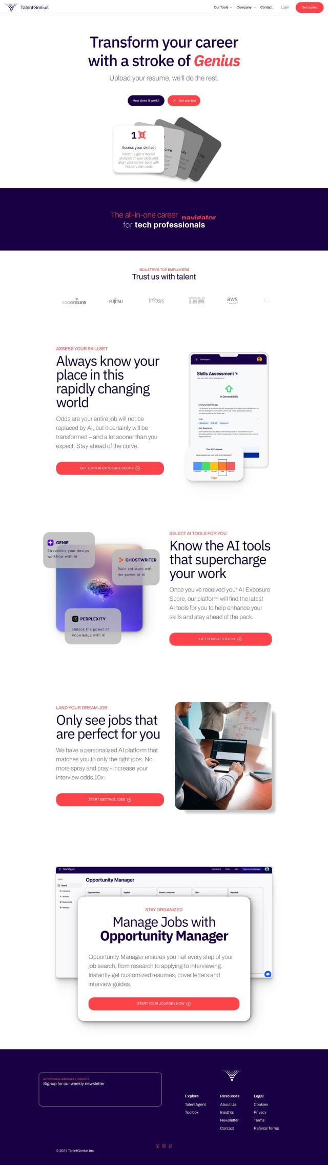 TalentGenius full screenshot