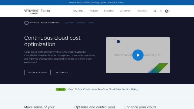 Tanzu CloudHealth screenshot thumbnail