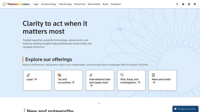 Thomson Reuters screenshot thumbnail