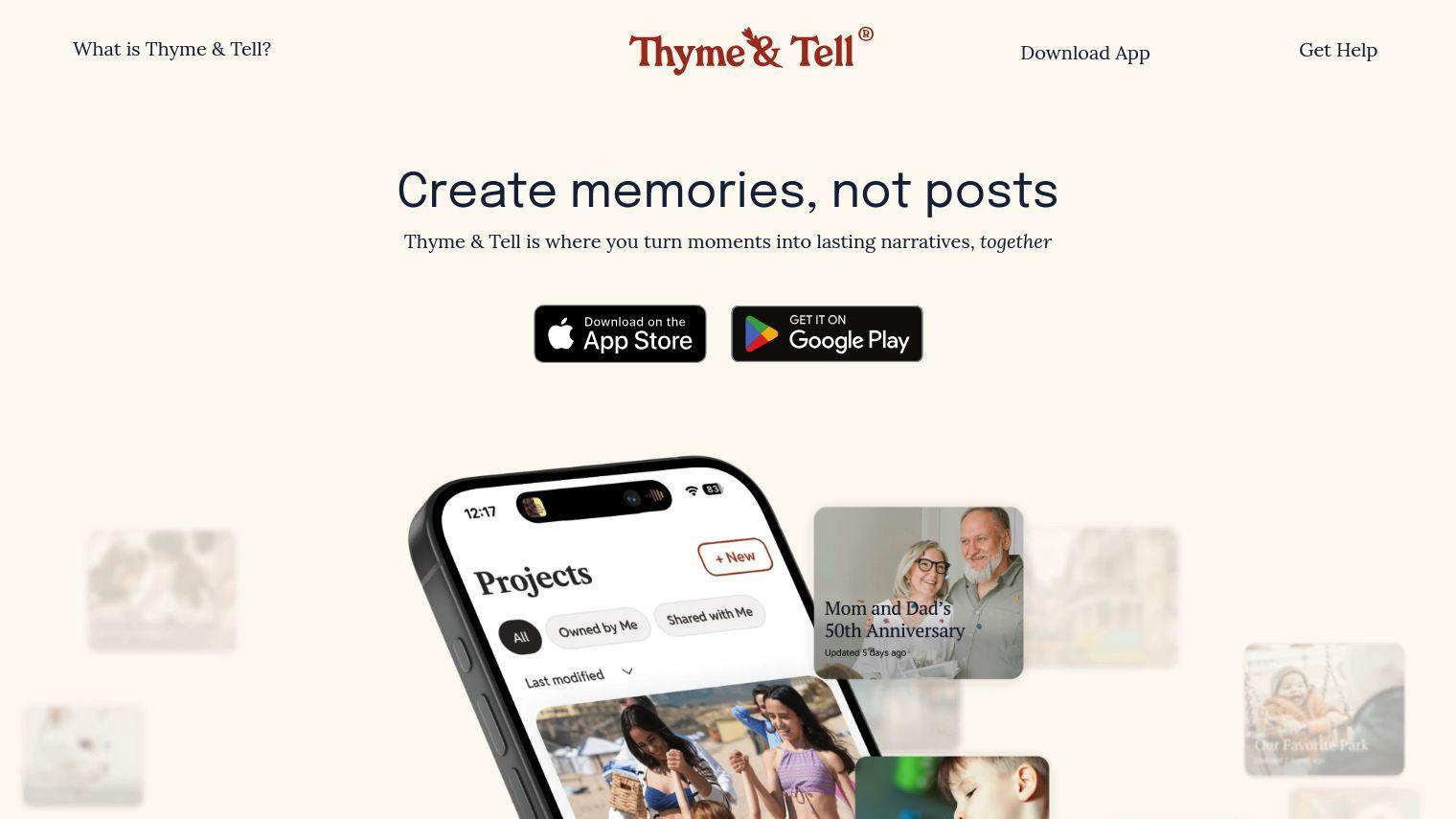 Thyme & Tell screenshot thumbnail