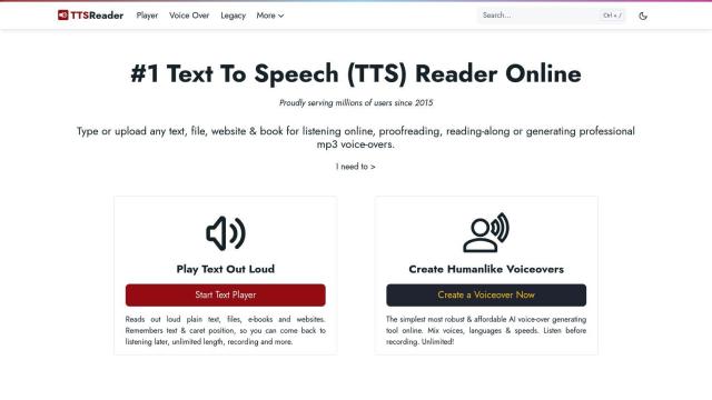 TTSReader screenshot thumbnail